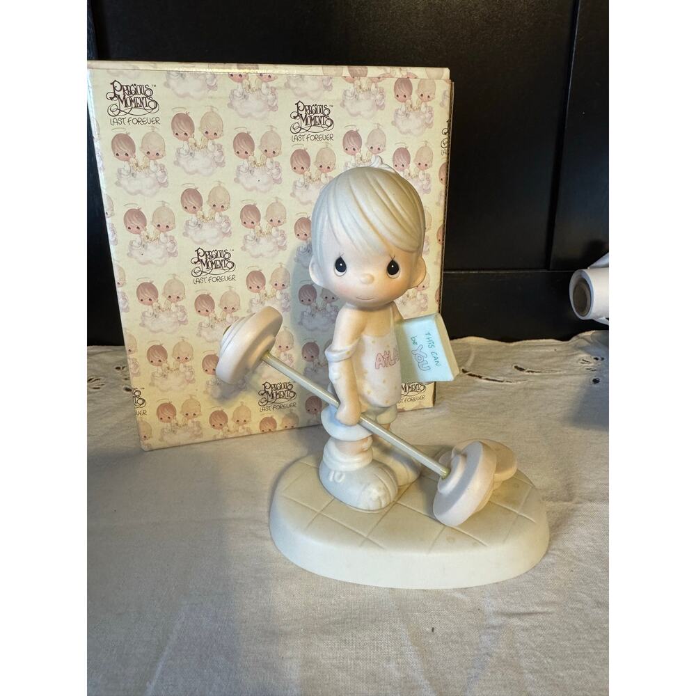 Vintage 1987 Precious Moments Believe the Impossible Figurine 109487